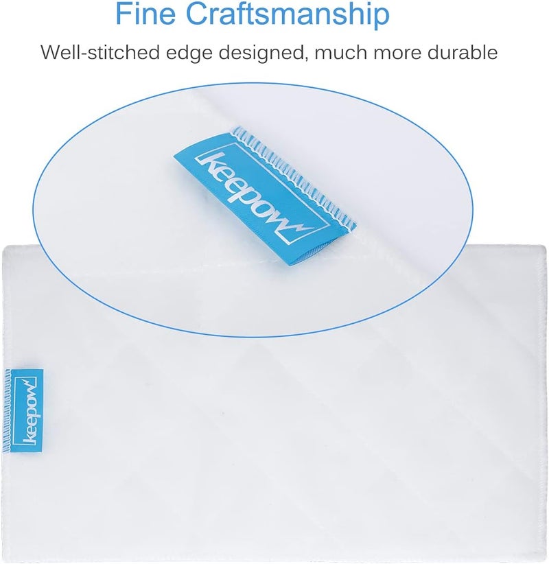 KEEPOW Steam Mop Pads Compatible with Light n Easy S3101 S7326 S3601 7688ANB 7688ANW 7618ANB 7618ANW Steam Cleaner(6 Pack) - Image 2